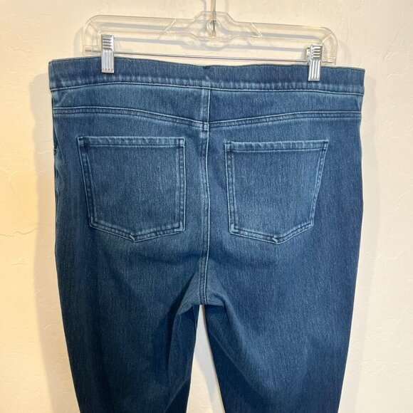 Spanx Jean-Is Ankle Legging Pull On jegging jeans size 1X stretchy pockets - Picture 6 of 9